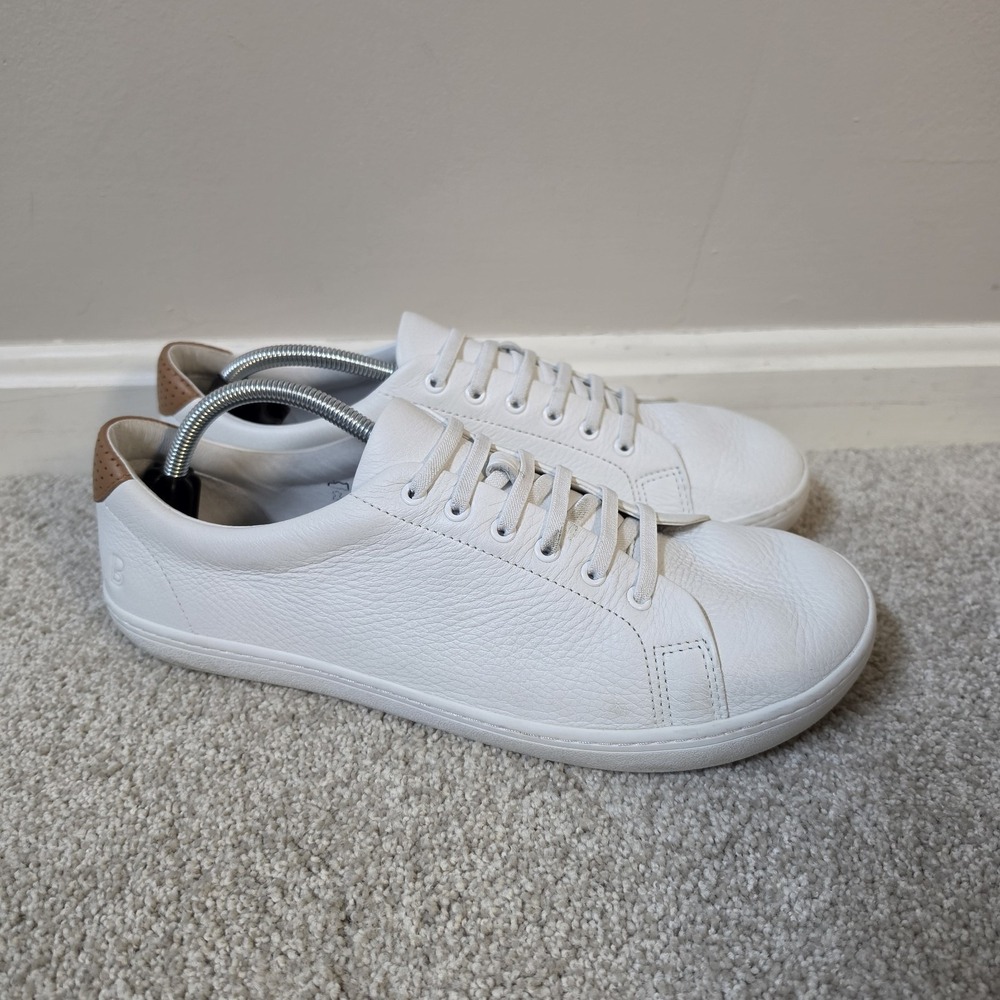 Birchbury Bramfords White Leather Minimalist Sneakers Men's US 11.5 EU 44